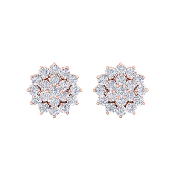 Rose_Gold__Premium_Sunflower_Sparkle_Earrings_For_Women