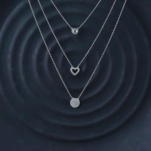 Silver__Premium_Crystal_Heart_Trio_For_Women