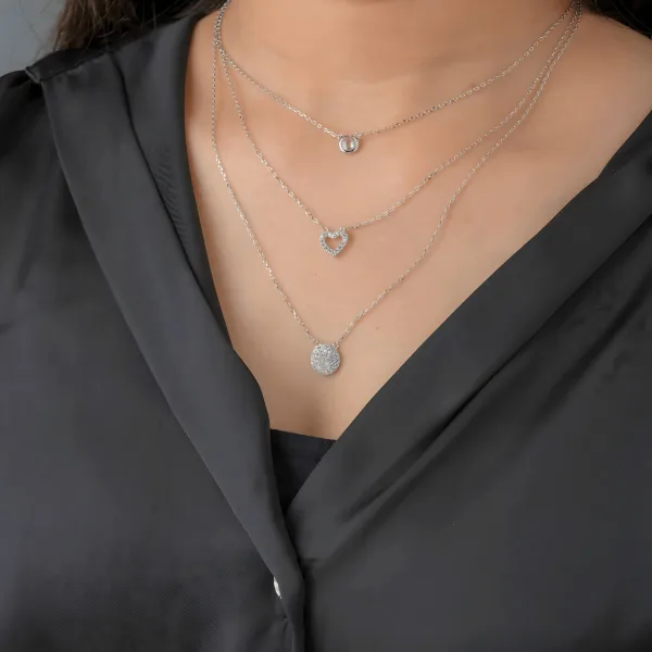 Silver__Premium_Crystal_Heart_Trio_For_Women