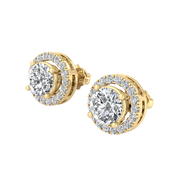 Yellow__Premium_Halo_Radiance_Earring_For_Women