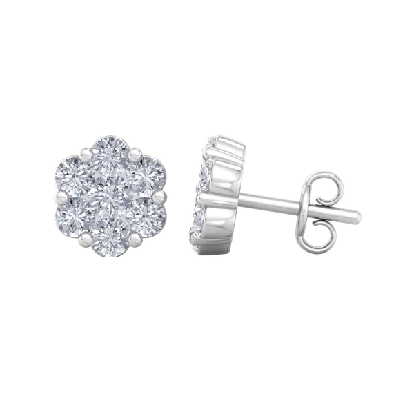 Silver_Premium_Blossom_Diamond_Earrings_For_Women