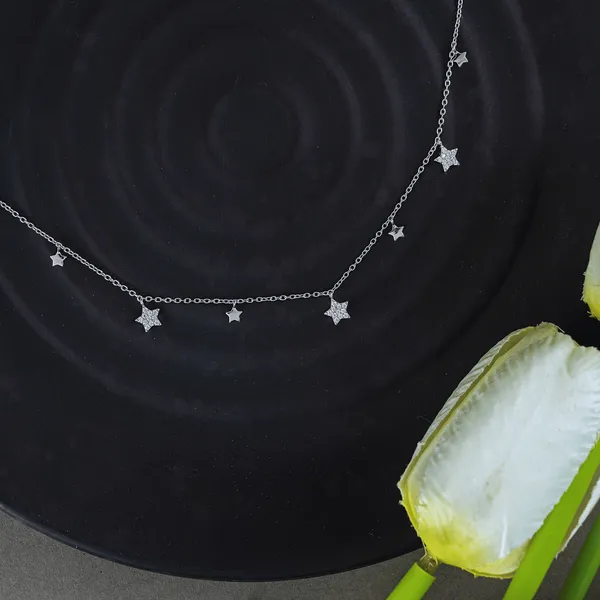 Silver_Premium_Cosmic_Sparkle_Necklace_For_Women