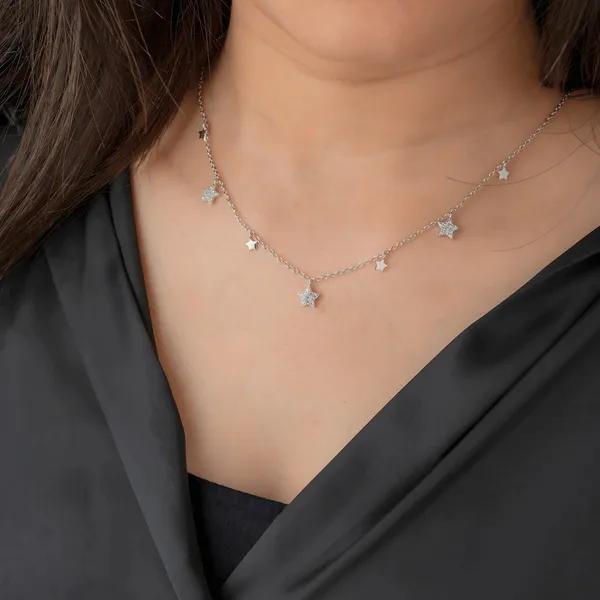 Silver_Premium_Cosmic_Sparkle_Necklace_For_Women