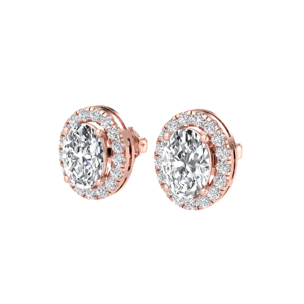 Rose_Gold__Premium_Halo_Oval_Earring_For_Women