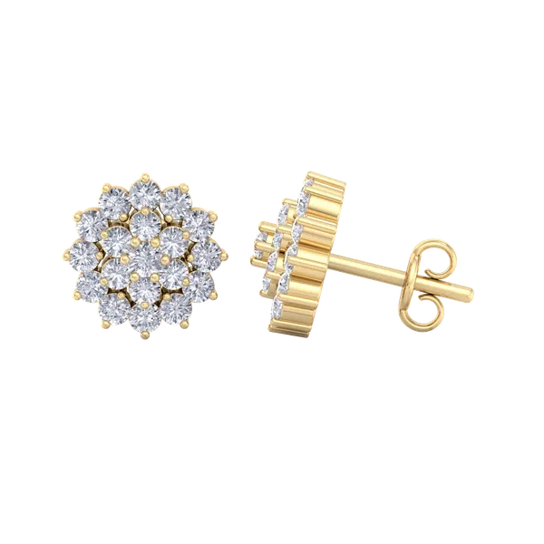 Yellow_Premium_Sunflower_Sparkle_Earrings_For_Women