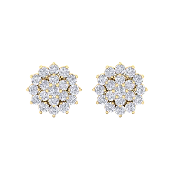 Yellow_Premium_Sunflower_Sparkle_Earrings_For_Women
