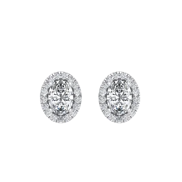 Silver_Premium_Halo_Oval_Earring_For_Women