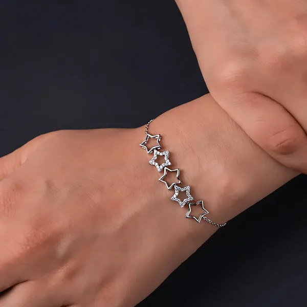 Silver_Premium_Stellar_Shine_Bracelet_For_Unisex