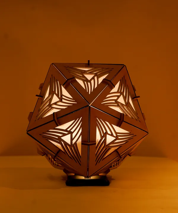 PetalGlow_–_Floral_Icosahedron_Tea_Light_Lantern_Dice_Shape_Hanging_Lamp