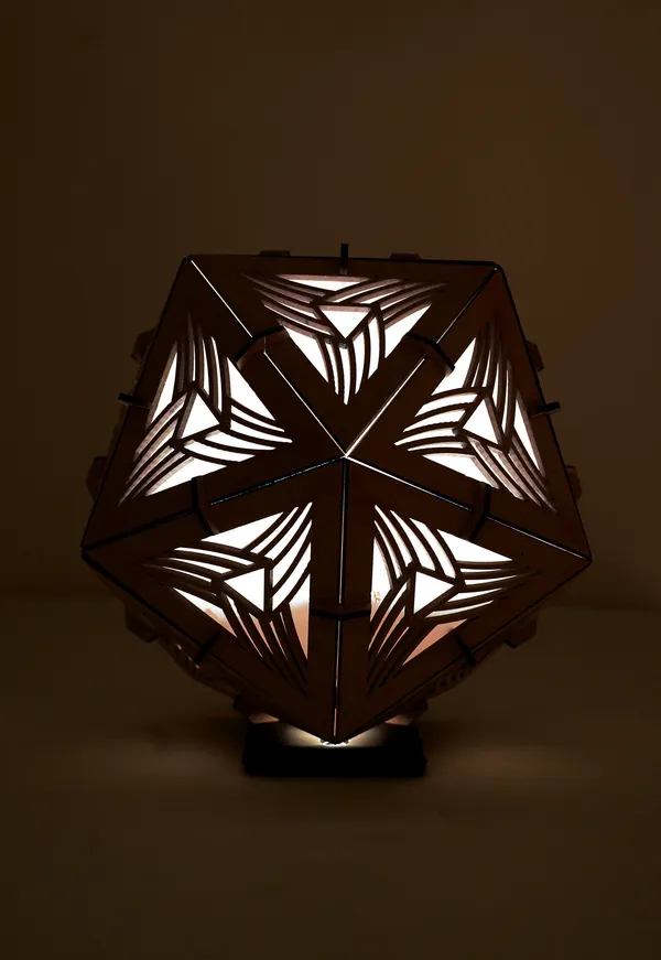 PetalGlow_–_Floral_Icosahedron_Tea_Light_Lantern_Dice_Shape_Hanging_Lamp