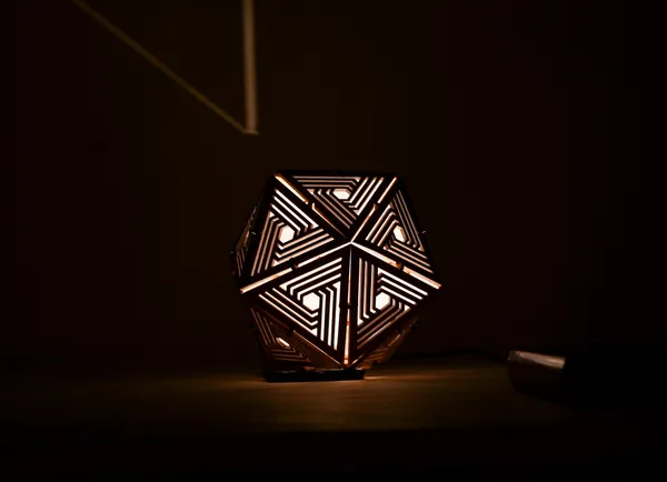 LumenSpire_–_Linear_Icosahedron_Shadow_Lantern_Decorative_Chandelier_Light_Lamp_for_Living_Room,_Home,_Bedroom