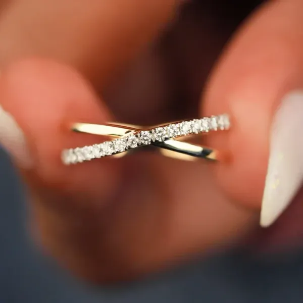 Gold_Plated_Criss_Cross_Ring_Gift_For_Her_(Pack_Of_2)