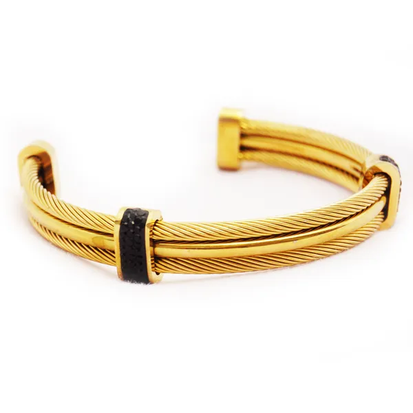 Men_Women_Stainless_Steel_Twisted_Cable_Adjustable_Cuff_Bangle_Bracelet