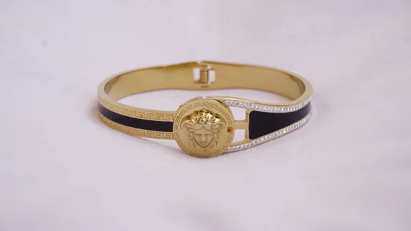 Solid_Roman_Inspired_gold_plated_bracelet_with_Anti-Tarnish_coating