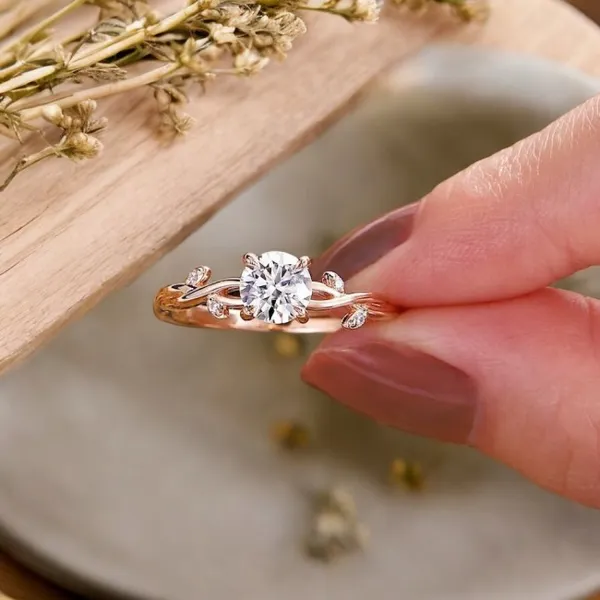 Gold_Plated_Round_Cut_Engagement_Ring_For_Women