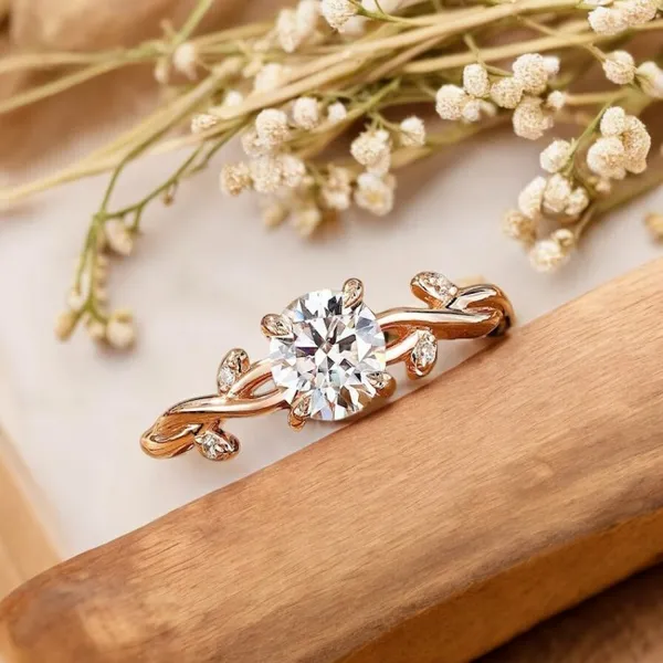 Gold_Plated_Round_Cut_Engagement_Ring_For_Women