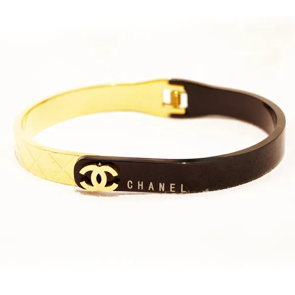 Half_n_Half_gold_black_cross_band_style_bracelet