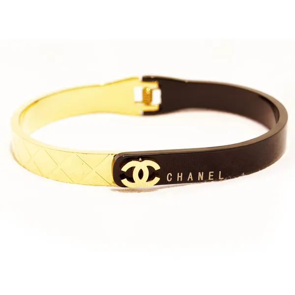 Half_n_Half_gold_black_cross_band_style_bracelet