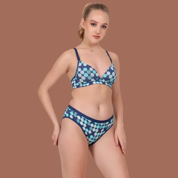 Blue_Lingerie_Set_For_Women_|_Polyamide_Polka_Dot