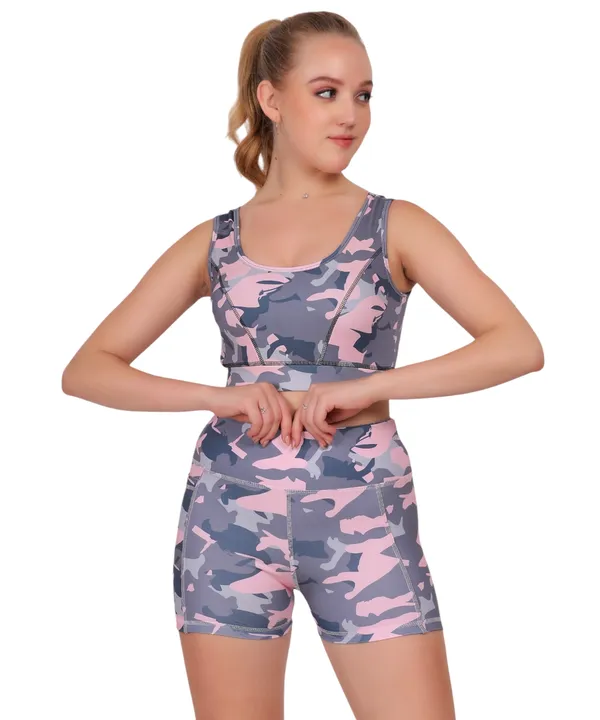 Pink_Cycling_Shorts_For_Women_|_Cotton_Spandex_Camouflage