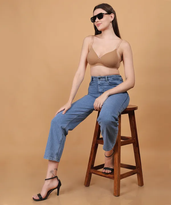 Beige_Padded_Non_Wired_|_Full_Cup_Multiway_T-Shirt_Bra_for_Women_-_Comfortable_and_Fashionable_Design