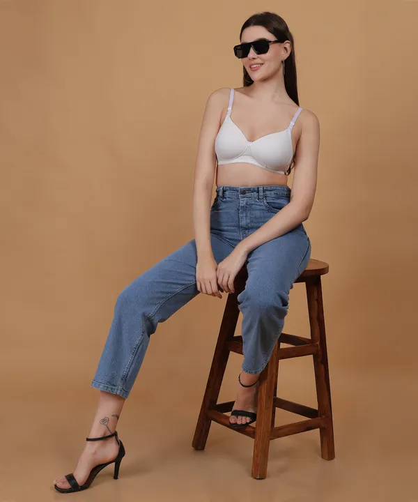 White_Padded_Non_Wired_|_Full_Cup_Multiway_T-Shirt_Bra_for_Women_-_Comfortable_and_Fashionable_Design