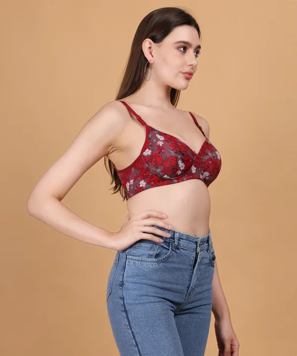 Red_with_Flower_Print,_Padded_Non_Wired_|_Full_Cup_Multiway_T-Shirt_Bra_for_Women_-_Comfortable_and_Fashionable_Design