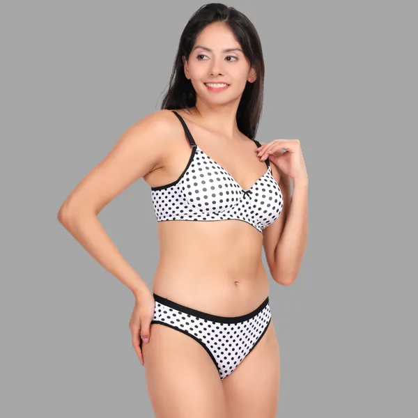 White_Lingerie_Set_For_Women_|_Polyamide_Polka_Padded