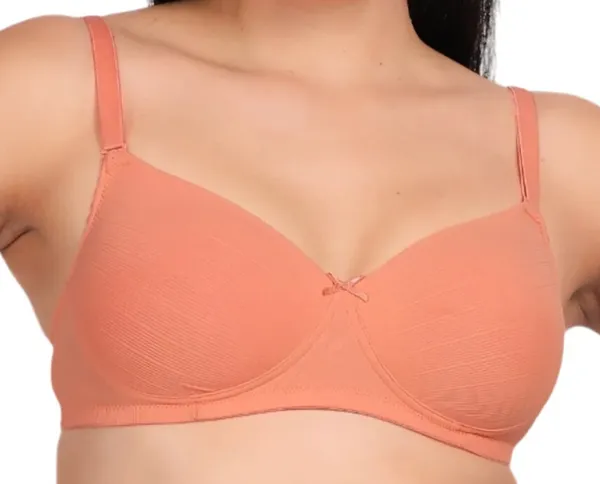 Peach_Bliss_Ribbed_Cotton_Padded_Bra_–_Soft_&_Supportive_Everyday_Comfort