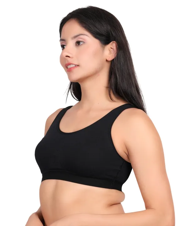 Black_Sports_Bra_For_Women_|_Cotton_Spandex