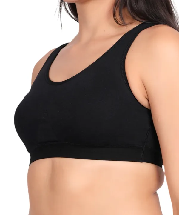 Black_Sports_Bra_For_Women_|_Cotton_Spandex