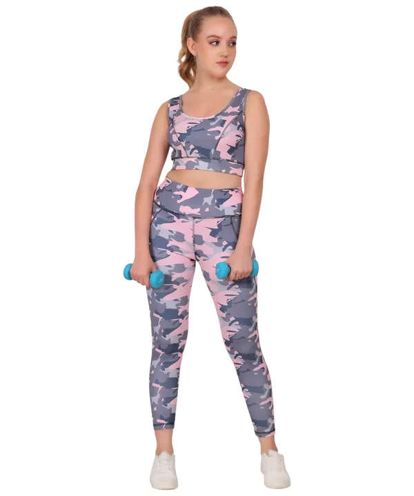 Pink_Polyester_Spandex_Camouflage_Sports_Bra_For_Women