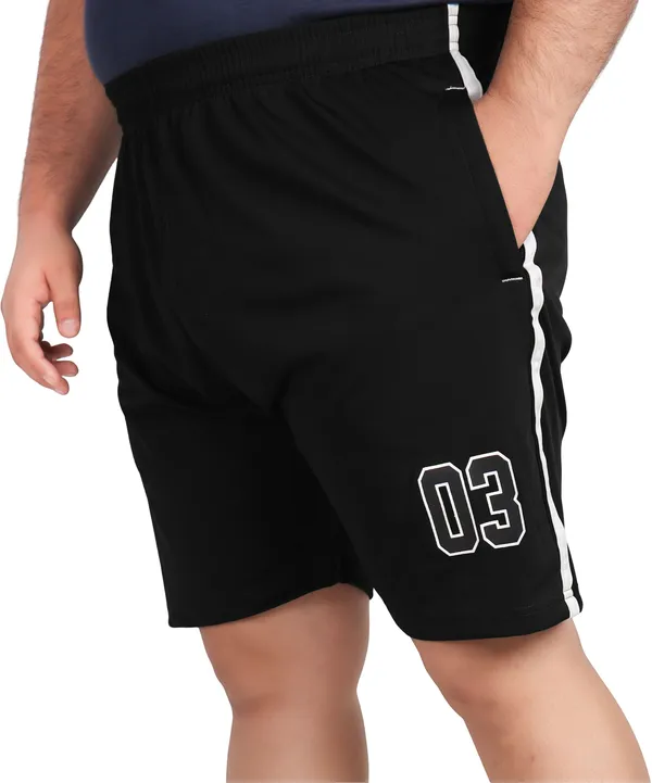 Black_Lycra_Blend_Polyester_Elasticated_Solid_Shorts_For_Men