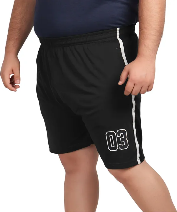 Black_Lycra_Blend_Polyester_Elasticated_Solid_Shorts_For_Men