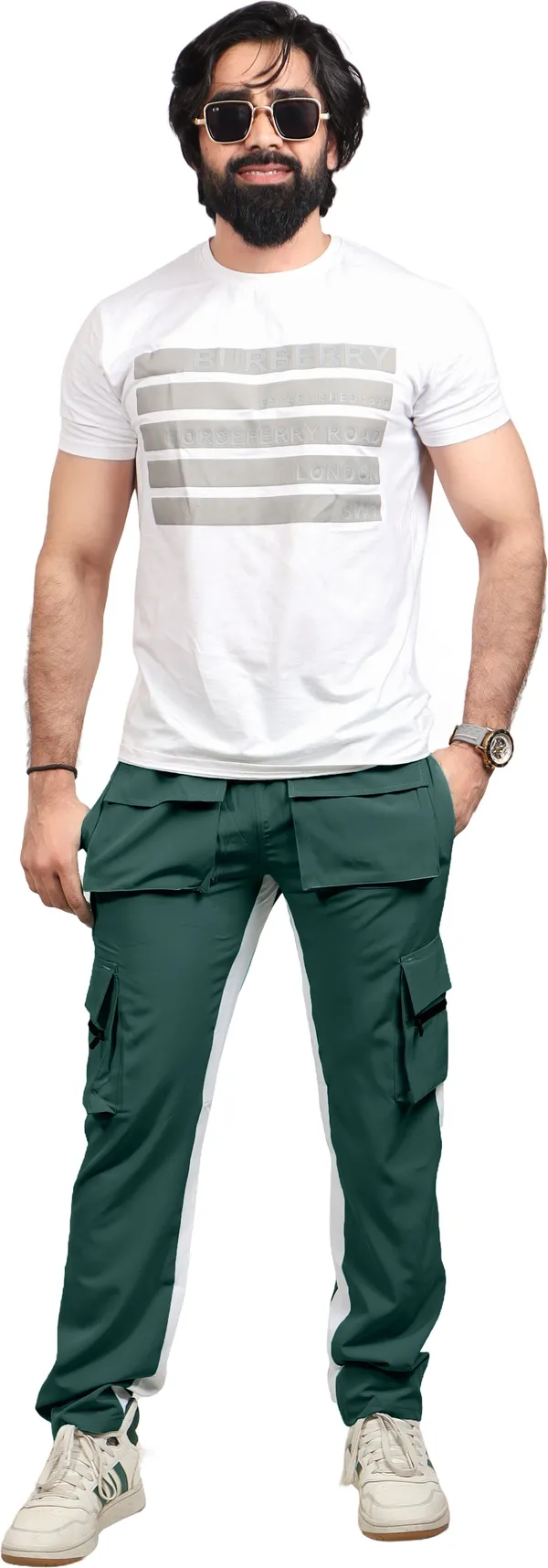Green_Lycra_Blend_Polyester_Elastic_Self_Design_Track_Pant_For_Men