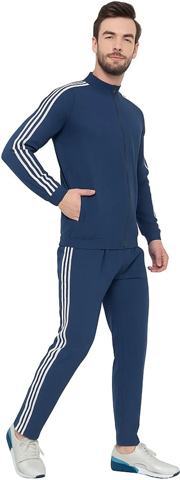 Blue_Polyester_Lycra_Blend_Zip_Solid_Track_Suit_For_Men