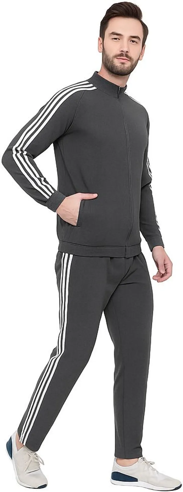 Grey_Polyester_Lycra_Blend_Zip_Solid_Track_Suit_For_Men