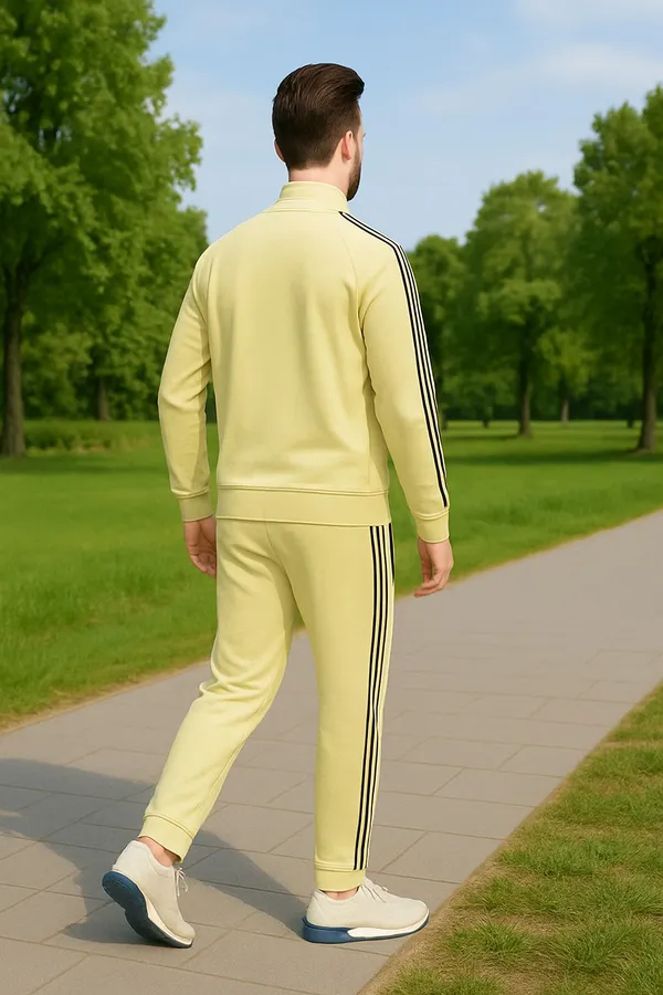 Gold_Polyester_Blend_Lycra_Blend_Zip_Solid_Track_Suit_For_Men