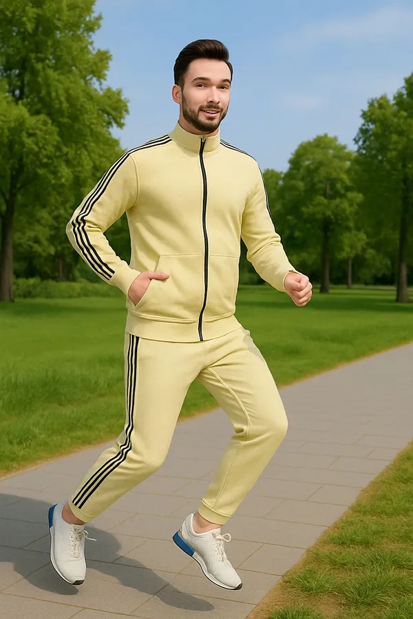 Gold_Polyester_Blend_Lycra_Blend_Zip_Solid_Track_Suit_For_Men