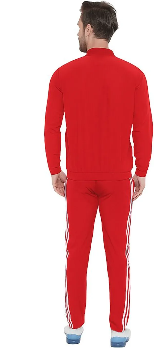 Red_Polyester_Lycra_Blend_Zip_Solid_Track_Suit_For_Men