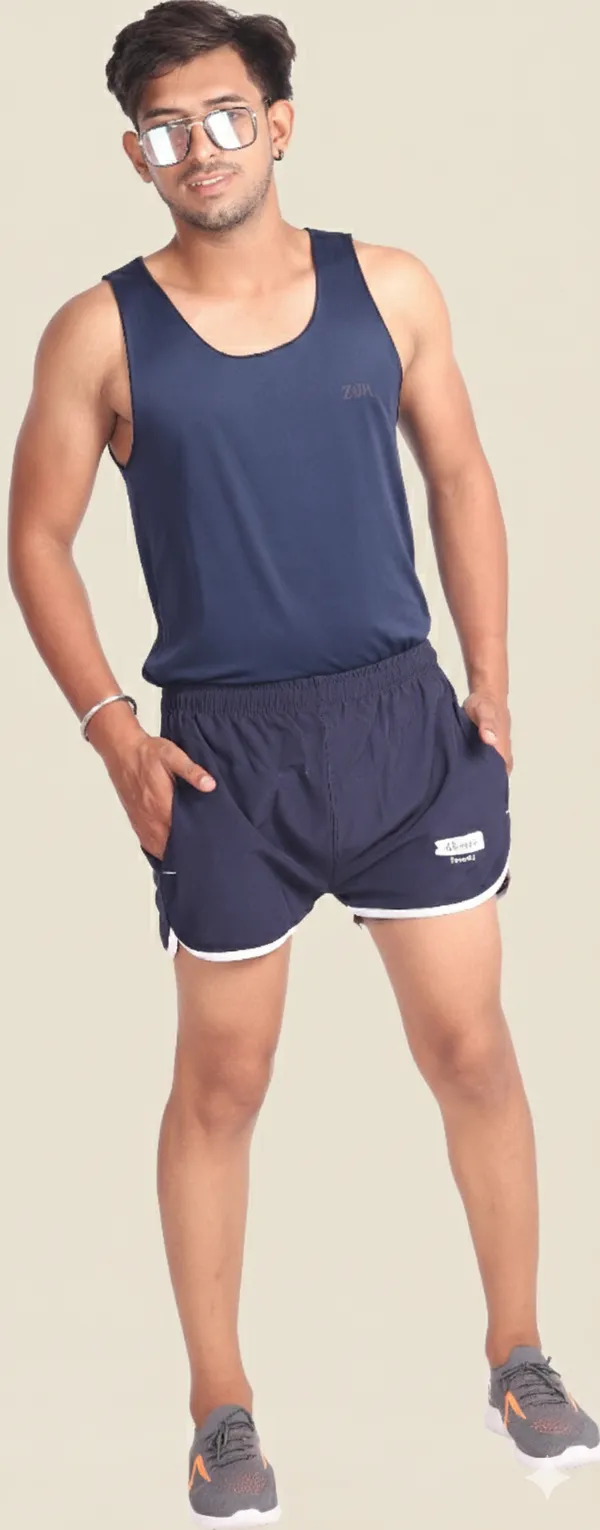 Black_Lycra_Blend_Polyester_Elasticated_Solid_Shorts_For_Men