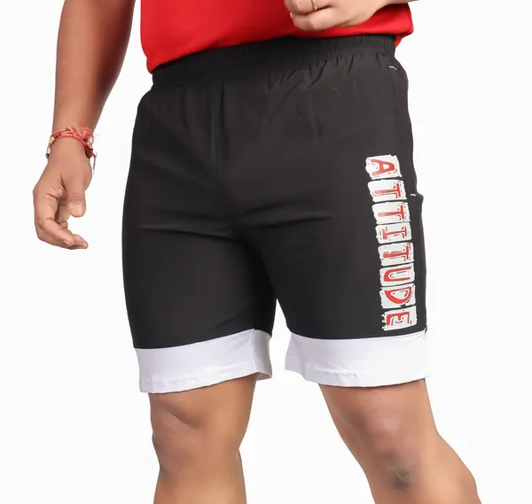 Black_Lycra_Blend_Polyester_Elasticated_Solid_Shorts_For_Men