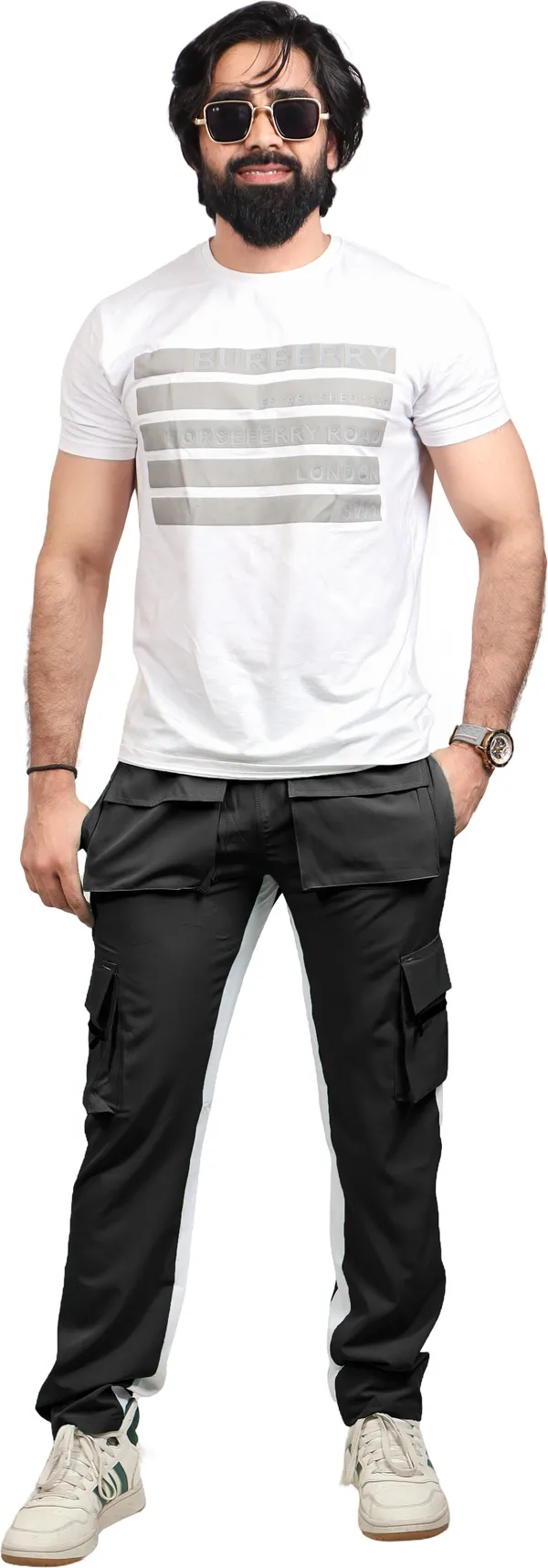 Black_Lycra_Blend_Polyester_Elastic_Self_Design_Track_Pant_For_Men