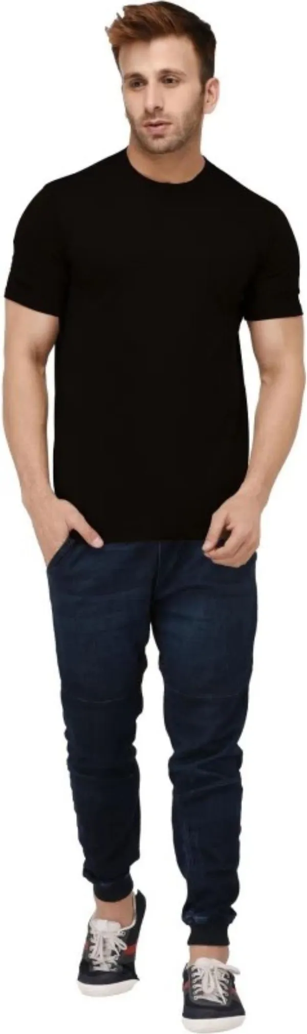 Black_Polyester_Sports_Round_Neck_Half_Sleeve_T_Shirt_For_Men
