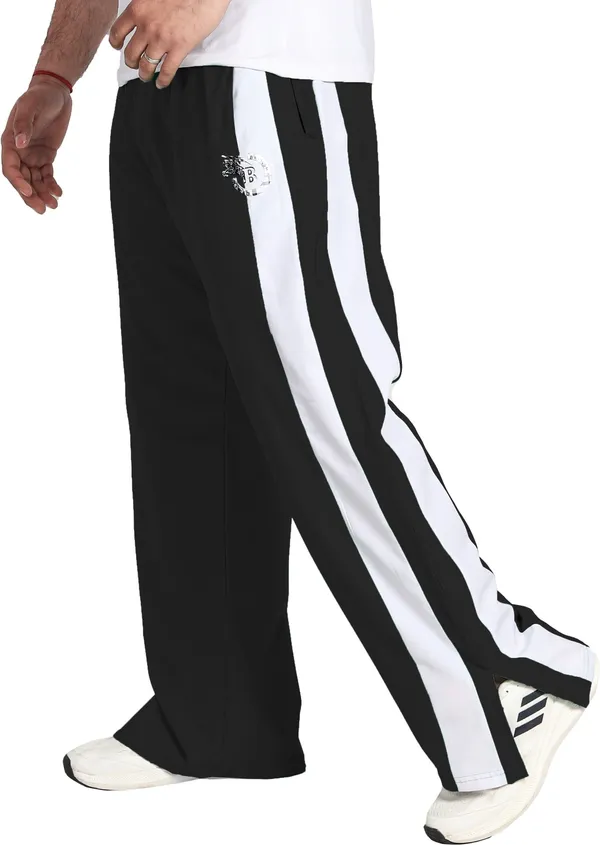 Black_Polyester_Elastic_Striped_Track_Pant_For_Men