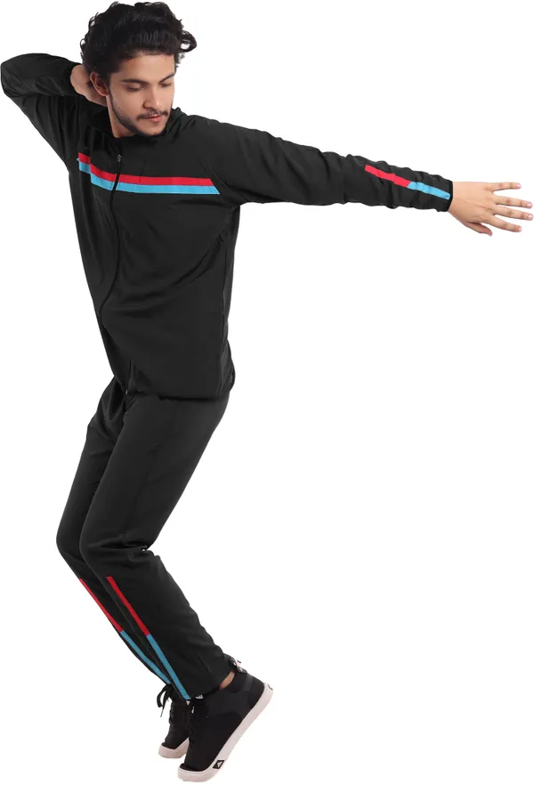 Black_Polyester_Lycra_Blend_Zip_Solid_Track_Suit_For_Men