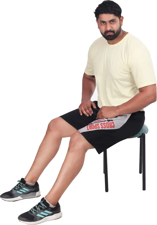 Black_Lycra_Blend_Polyester_Elasticated_Solid_Shorts_For_Men