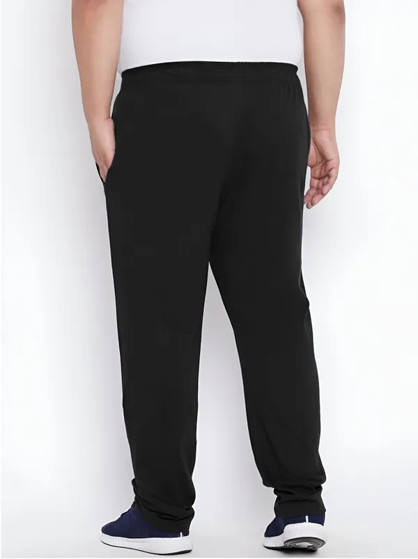 Black_Cotton_Blend_Fleece_Elastic_Solid_Track_Pant_For_Men