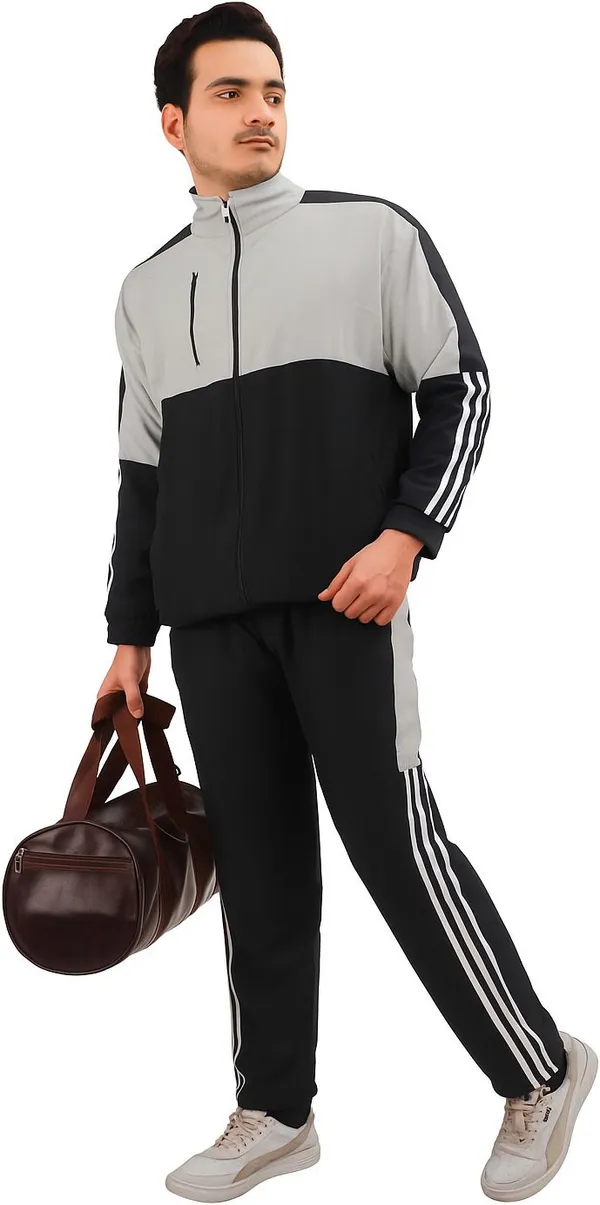 Silver_Polyester_Lycra_Blend_Zip_Solid_Track_Suit_For_Men