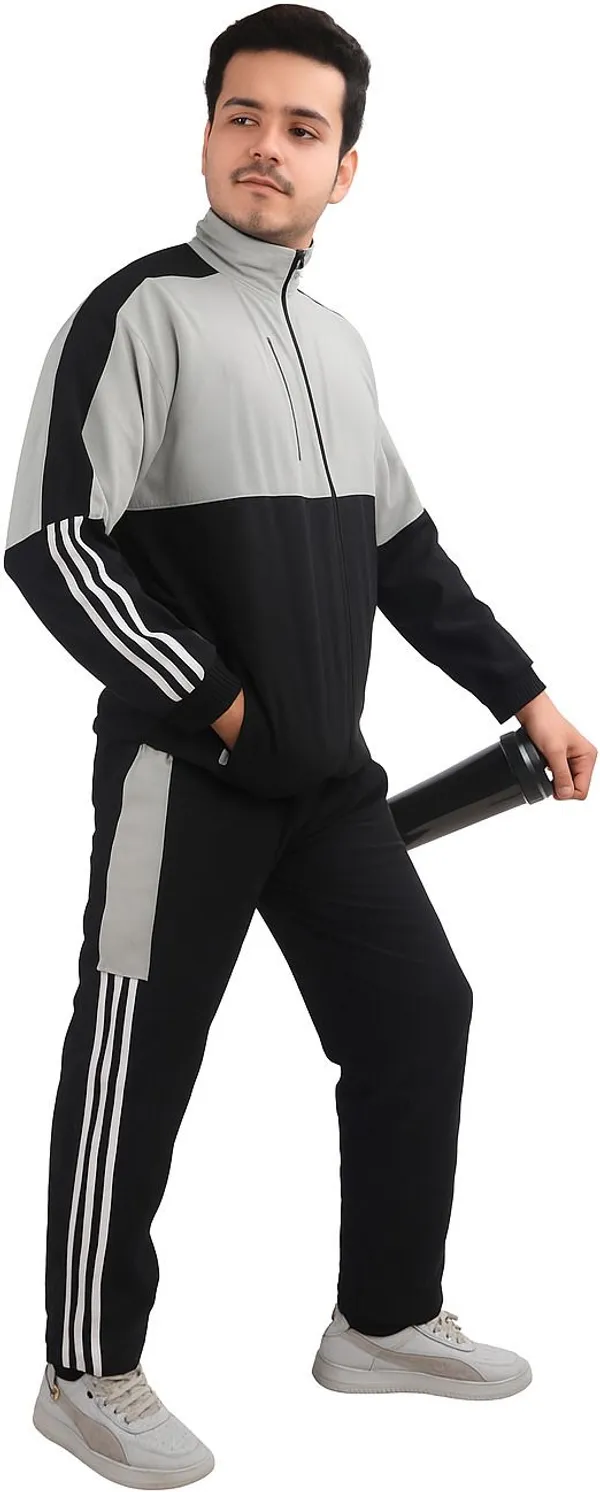 Silver_Polyester_Lycra_Blend_Zip_Solid_Track_Suit_For_Men